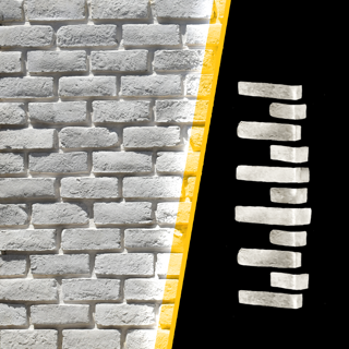 White Onyx Thin Veneer Brick Corners - 8 LF per box